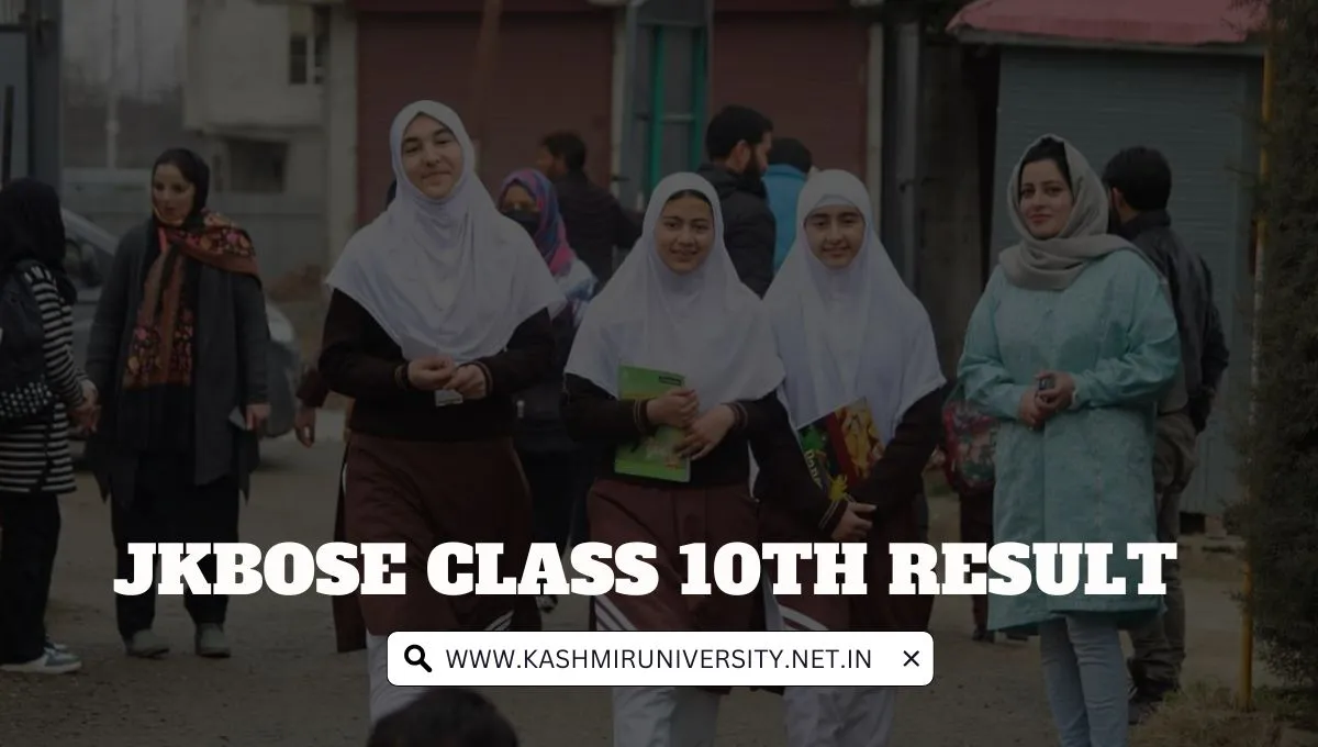 JKBOSE Class 10th Results Check Your Results Online Kashmir University